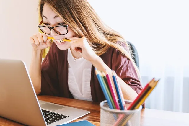 student stressed out at school