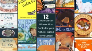 Childrens book collage of hibernation and migration books