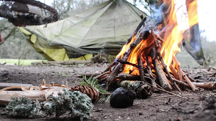 teepee fire method
